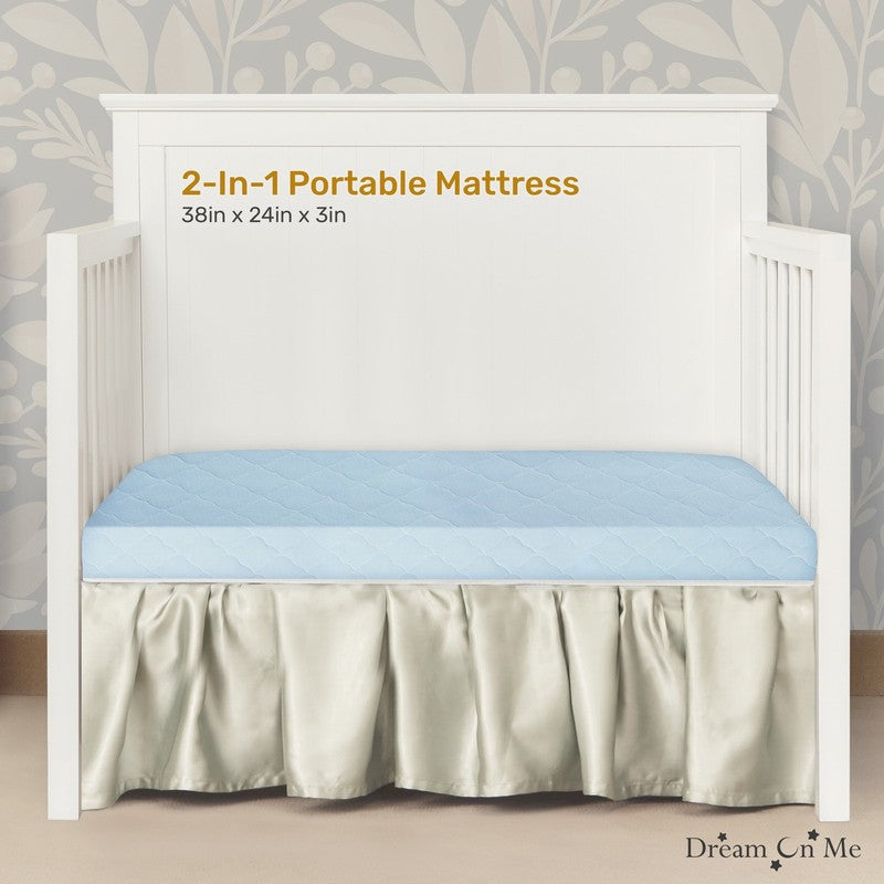 Rest EZ 2 in 1 Mini Crib Mattress, Blue7