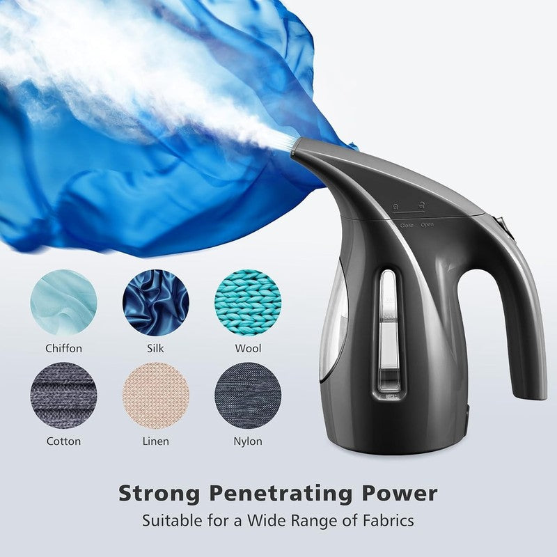 Portable Handheld Clothes Steamer, 700W, 240ml, Wrinkle Remover, Black3