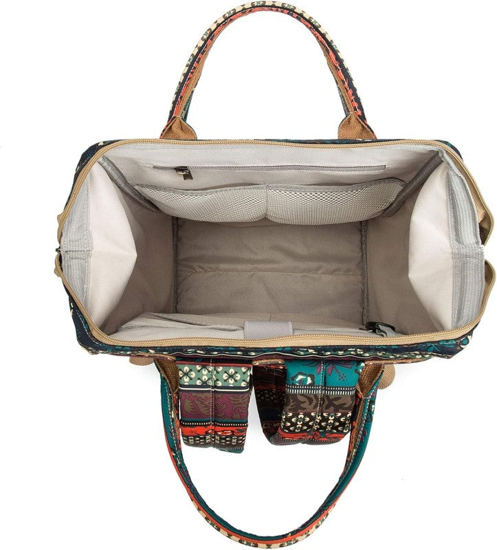 Waterproof Laptop Backpack 15.6" Travel Outdoor Bohemian Men Women1
