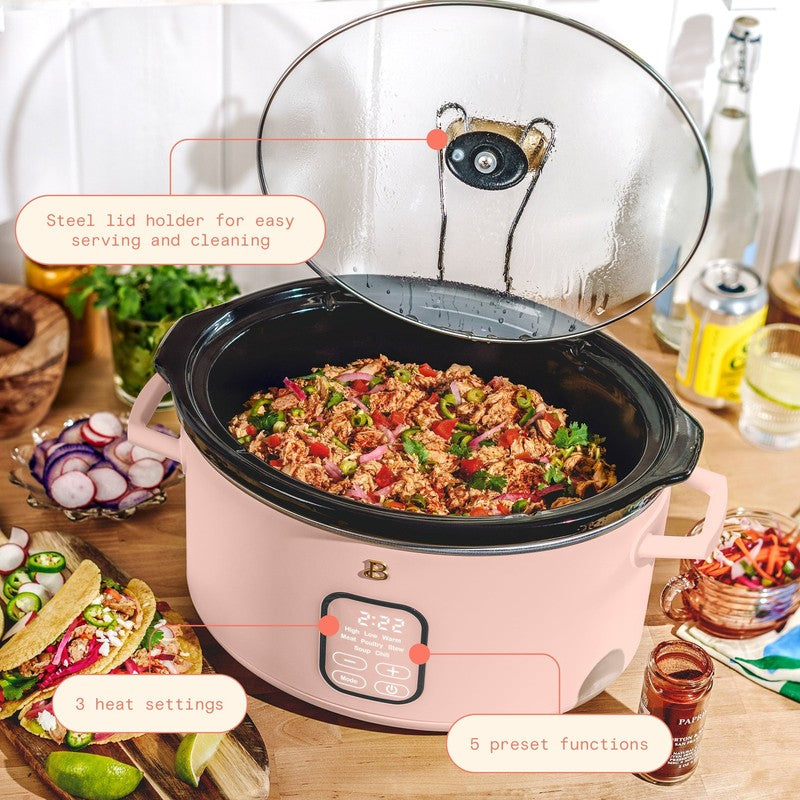 6 Qt Programmable Slow Cooker, Rose by Drew Barrymore1