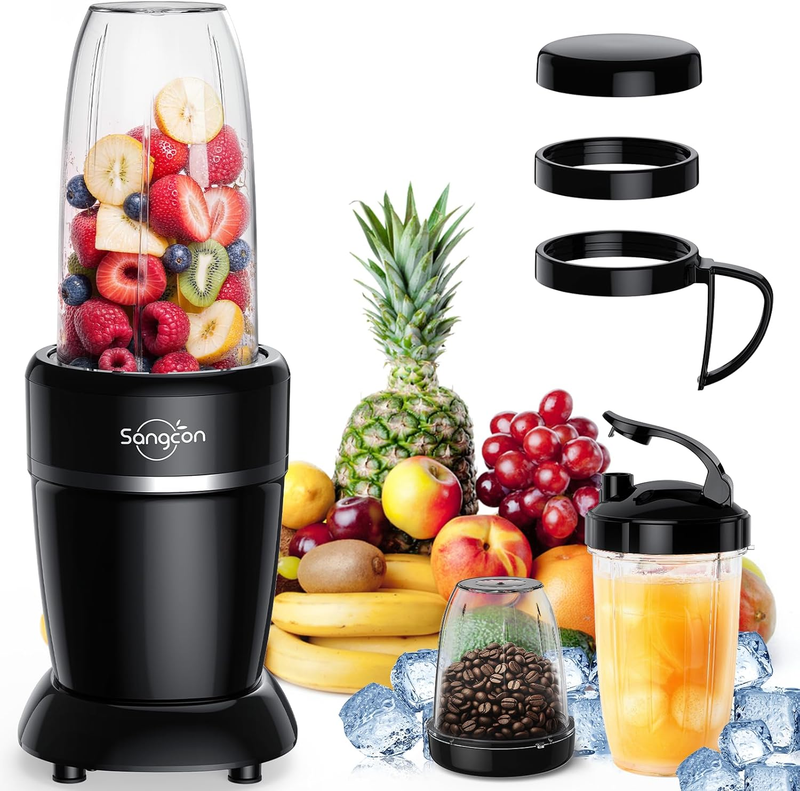 1000W Smoothie Blender for Kitchen, Blenders for Smoothies with (3) Cups (2) Spo10