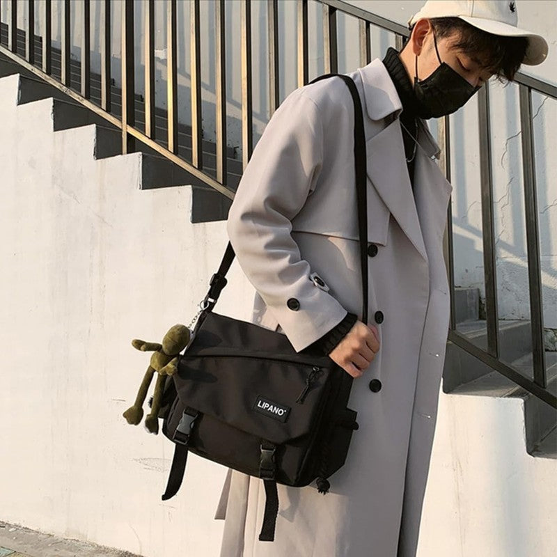 Aesthetic Crossbody Bag Cute Pins Nylon Messenger Japanese Kawaii Shoulder Bag6