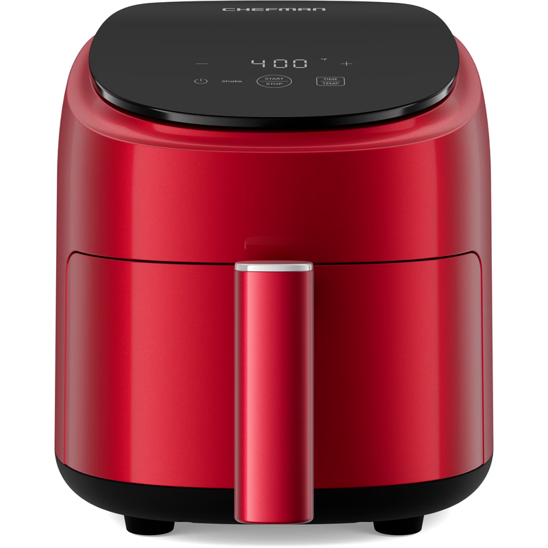Red 2 Qt Turbofry Digital Air Fryer Compact Quick Meal Dishwasher Safe10