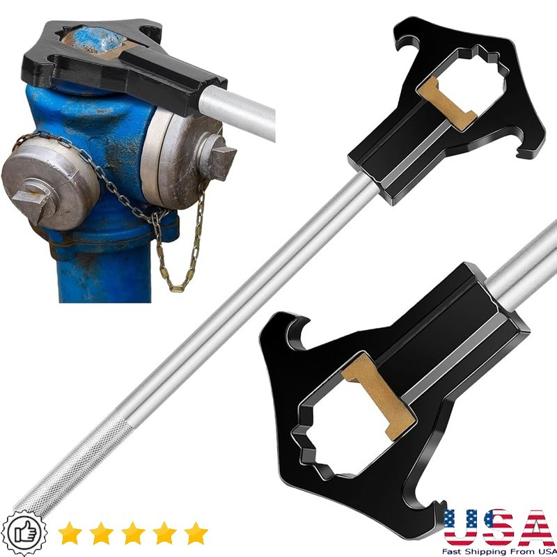 Heavy Duty Fire Hydrant Wrench Adjustable 19-1/2 Inch 3/4-6 Inch Couplings New8