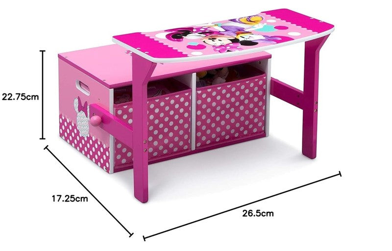 Kids Convertible Activity Bench - Minnie Mouse2