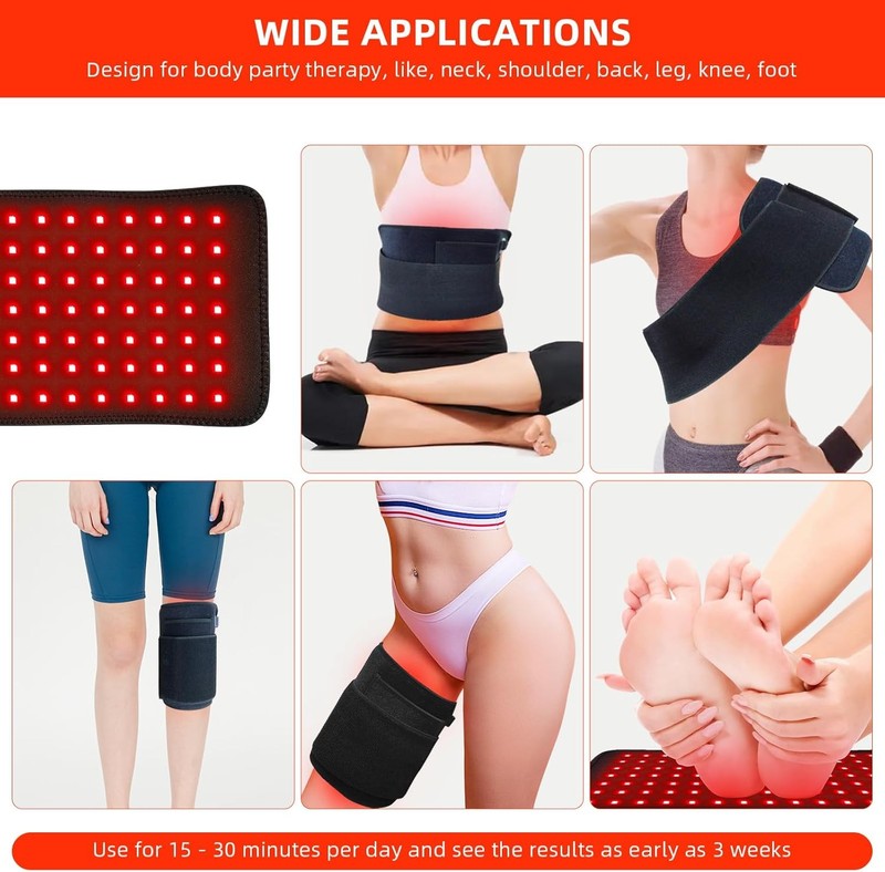 Red Light Therapy Infrared Light Therapy Pad for Body Pain NIR Deep Therapy for 2