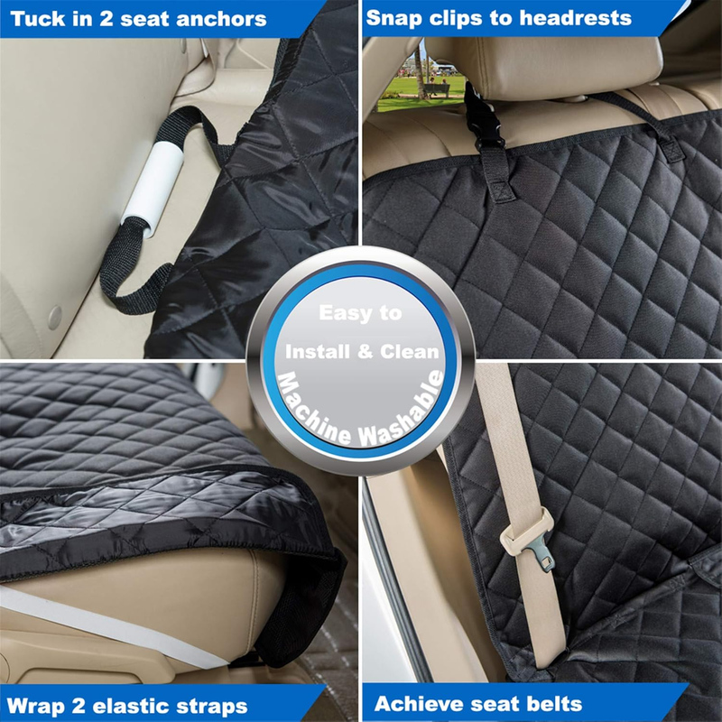 Bench Car Seat Cover Protector   Waterproof, Heavy Duty and Nonslip Pet Car Seat5