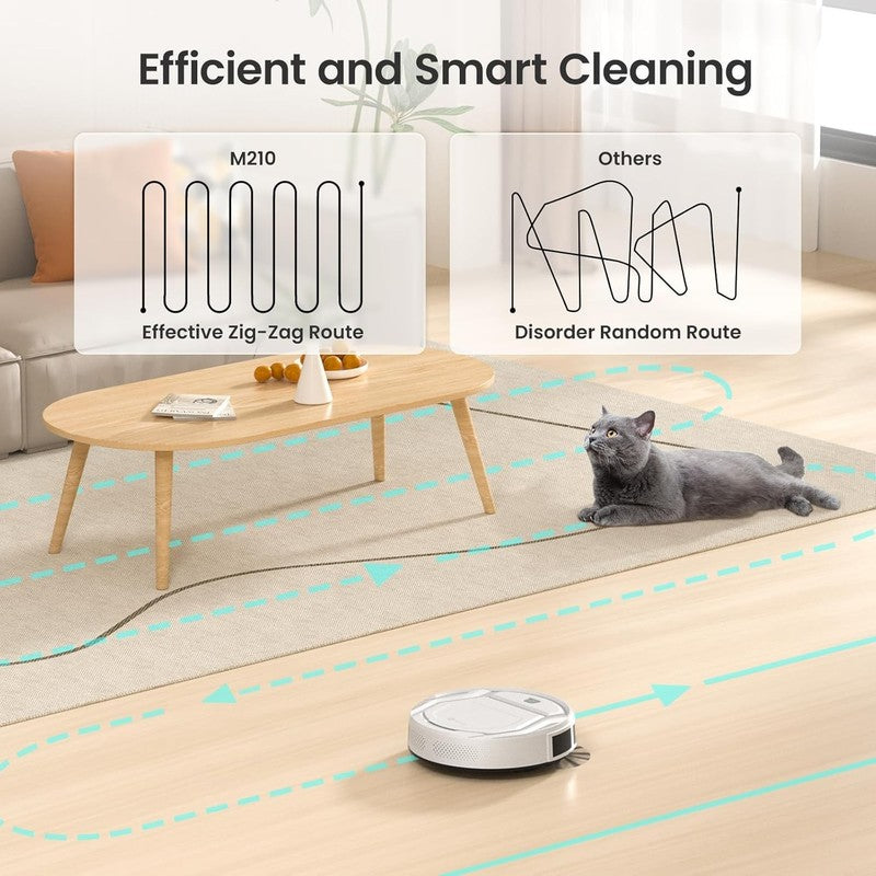 Robot Vacuum M210, Strong Suction, 120min, Wi-Fi/App/Alexa, Self-Charging2
