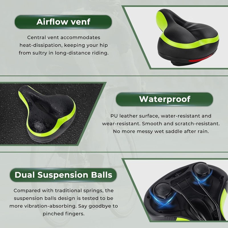 Memory Foam Bike Seat Cushion Men Women Waterproof Saddle for Road Hybrid Bike3