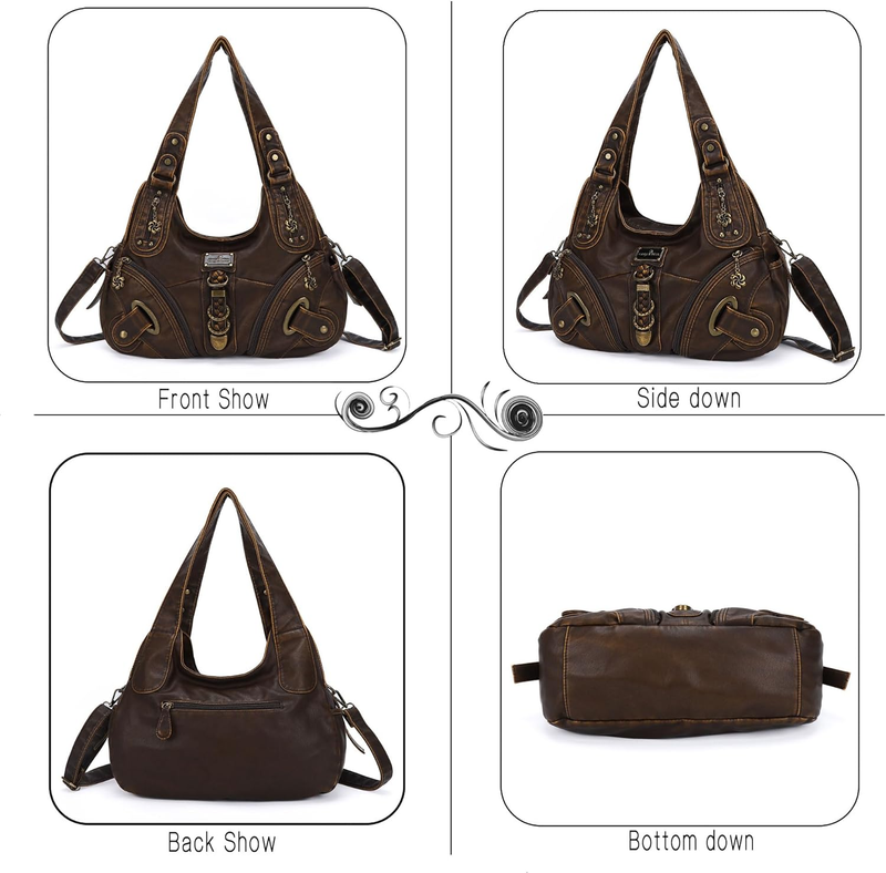 Angelkiss Women’s Large Hobo Satchel Shoulder Handbag Purse3