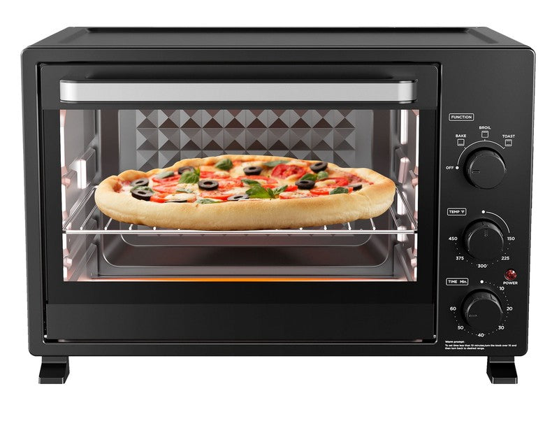 Extra Large 34QT Toaster Oven   6 Slice Family Size, 1500W, Black NEW1