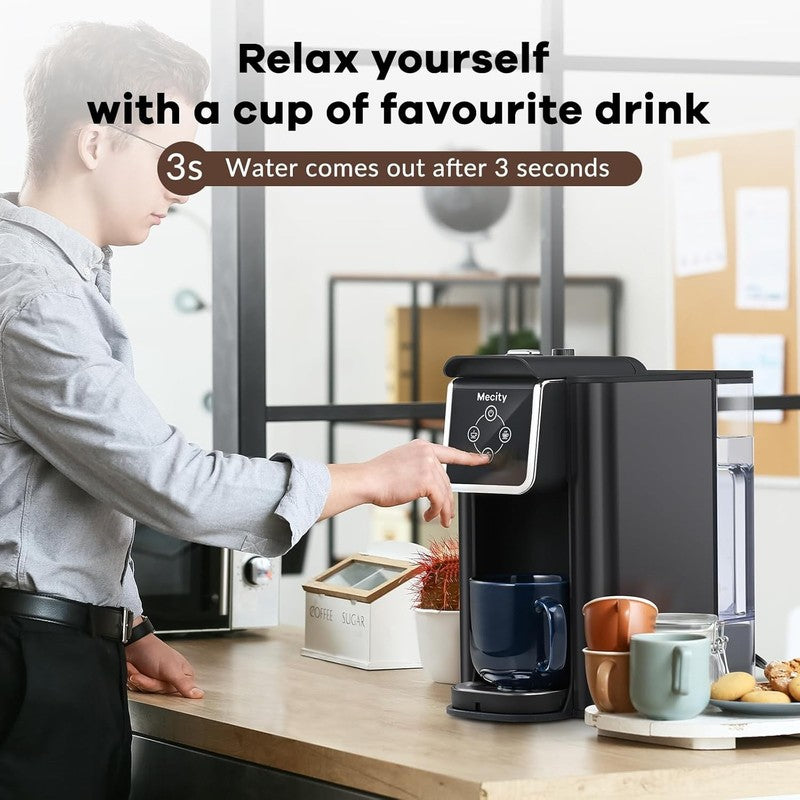 3 in 1 Single Serve Coffee Maker K Cup Compatible 6 10oz 50oz Dark Grey3