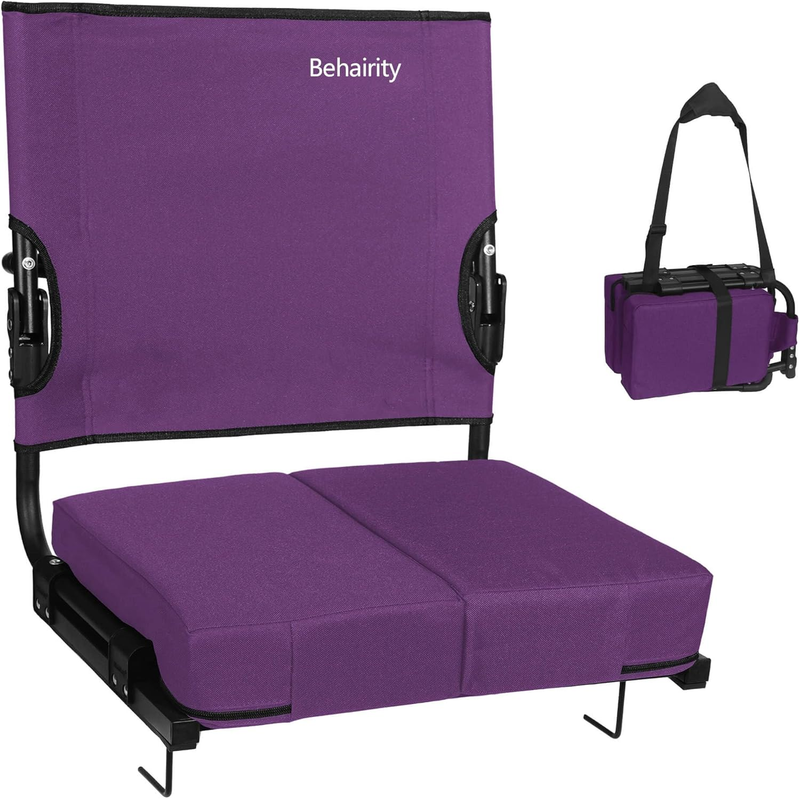 Portable Stadium Seat w/ Back Support Wide Thick Cushion Folding Chair11