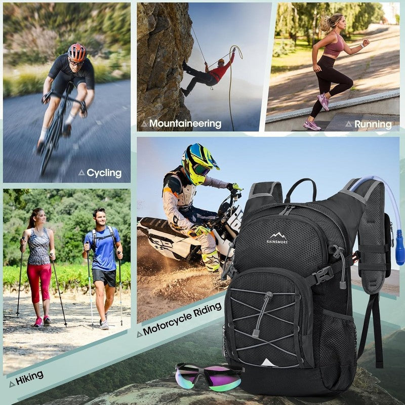 Hydration Backpack with Water Bladder, 18L Lightweight Hiking Backpack for Women7