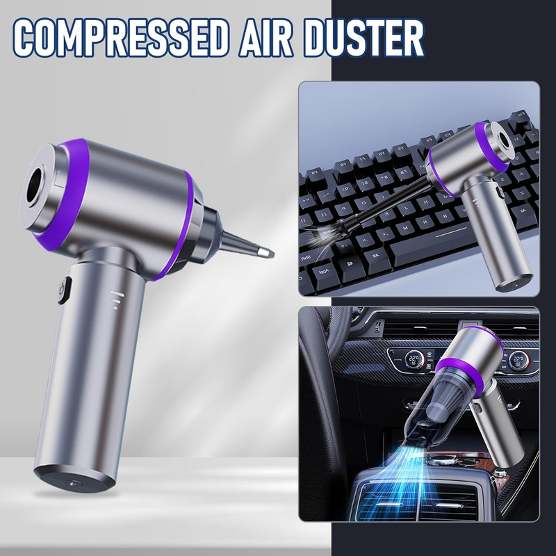 Car Vacuum Portable Cordless 20000Pa 4 in 1 Air Duster Blower Pump Brushless2