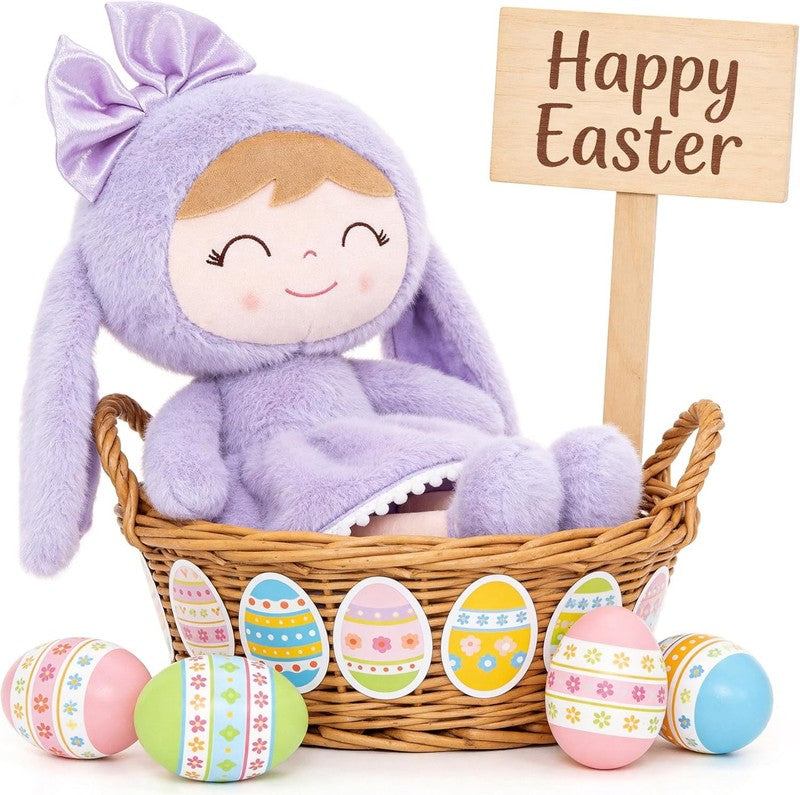 Easter Bunny Gift Baby Girl Gift Plush Bunny Dolls First Baby Doll Toddlers Rabb3