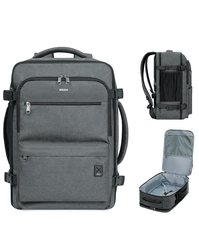Business Travel Backpack Fits 17 Inch Laptop for Personal Item Bag 18X14X8 Clams0