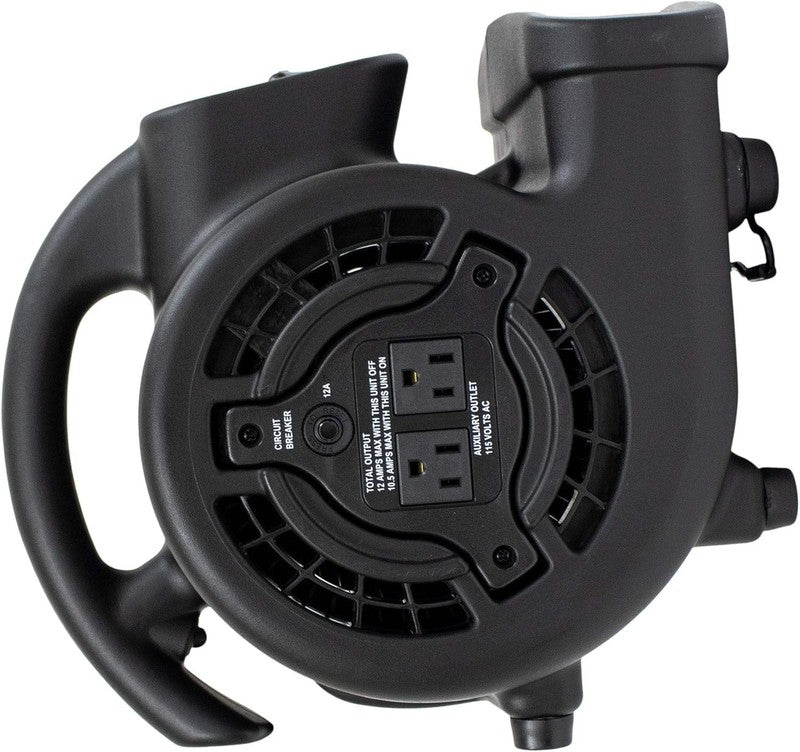 Mini Mighty 138W 600CFM Air Mover Carpet Dryer Floor Fan Black2