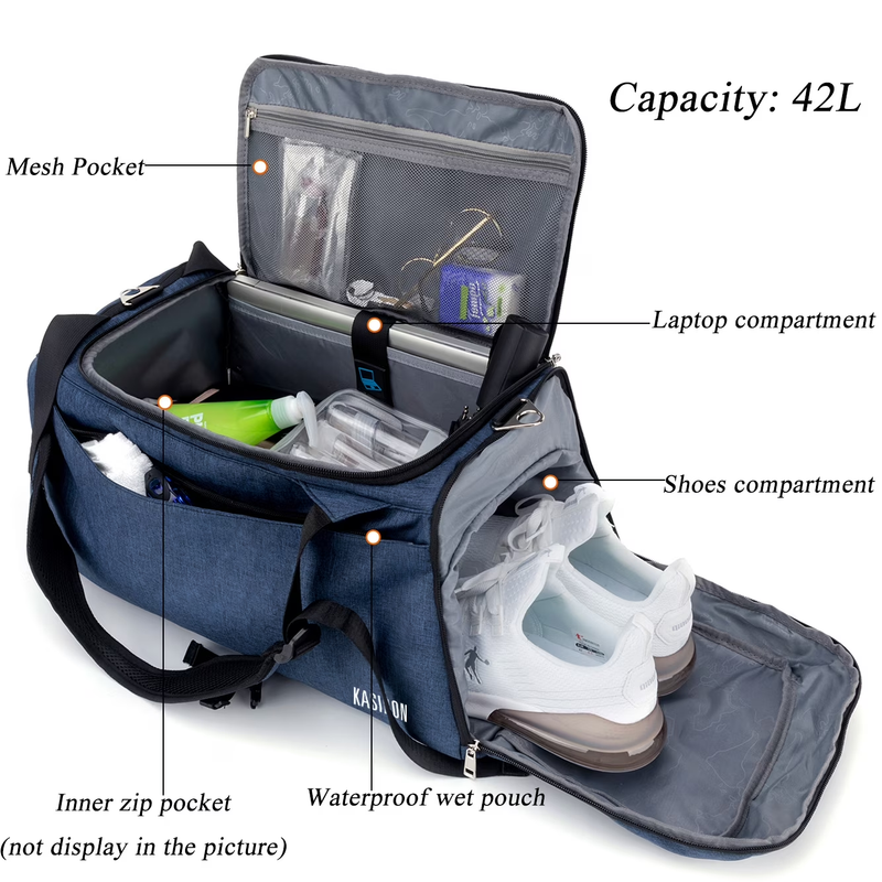 Gym Bag for Men Sports Duffel Bags for Travel 42L Waterproof Gym Duffle Bags1