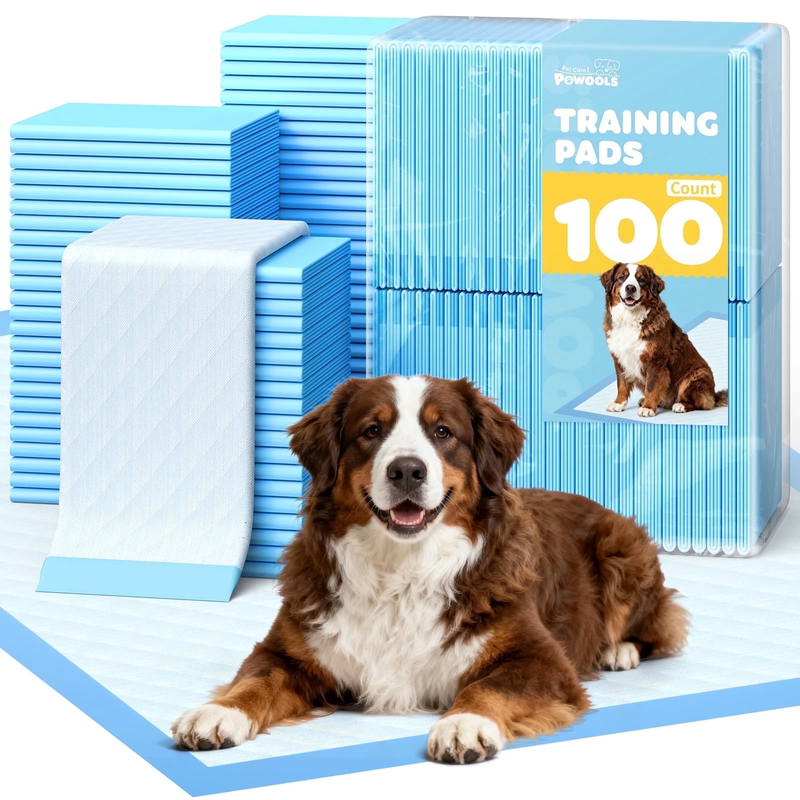 Puppy Pads, 33.5" X 27.5" X Large 6 Layer, 100 Count Dog Wee Wee Pads with Power9