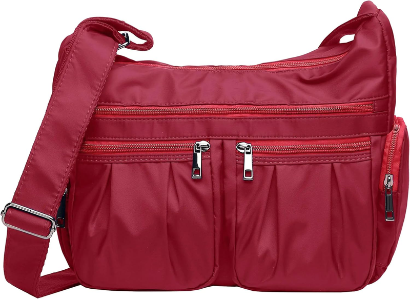 Women Crossbody Bag Waterproof Nylon Lightweight Shoulder Travel Purse Handbag9