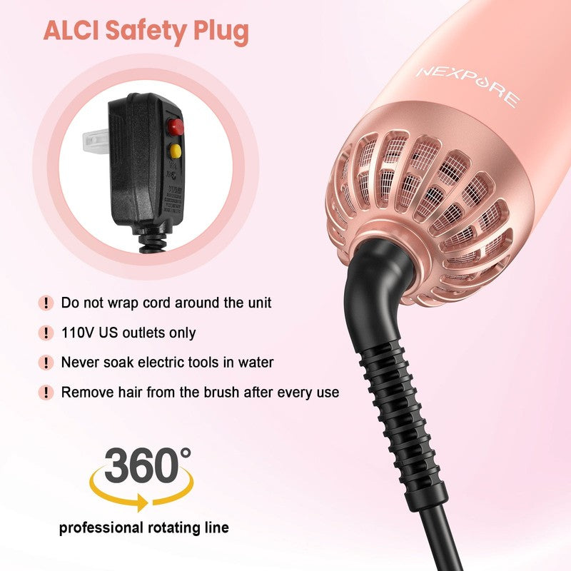 4 in 1 Hair Dryer Brush Ionic Ceramic Titanium Hot Air Volumizer Anti-Frizz3