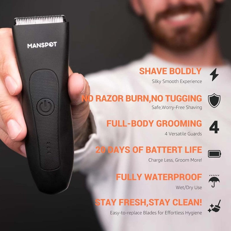 Manscape Body Hair Trimmer for Men - Waterproof Electric Shaver Kit1
