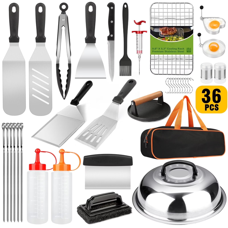36Pc Griddle Accessories Set for Blackstone Flat Top BBQ Grill5