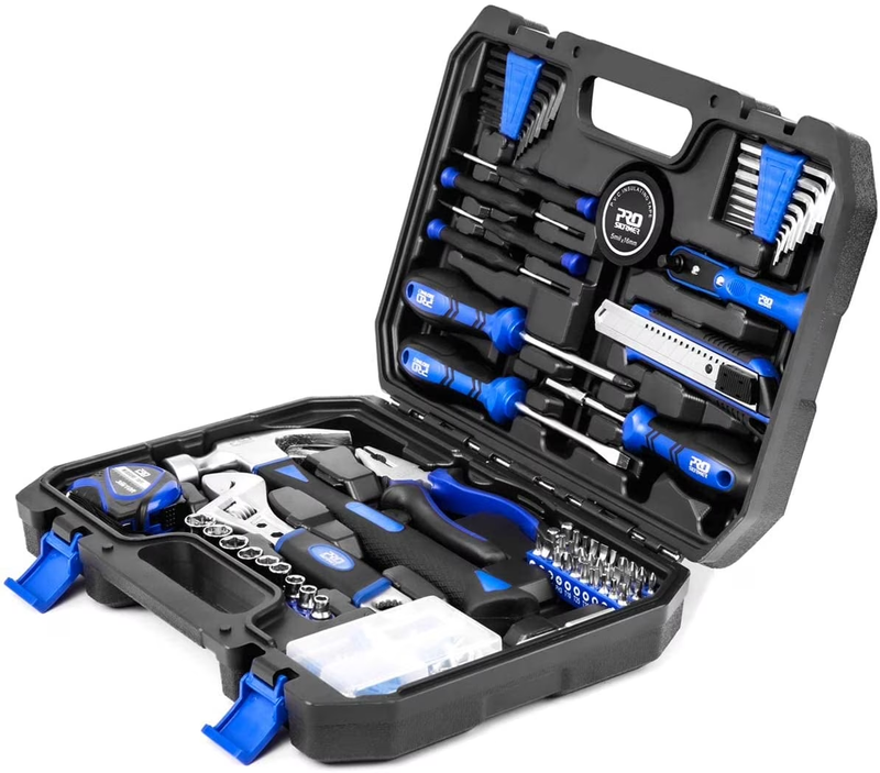 159Pc Home Repair Tool Set Household Hand Tool Kit w/ Storage Case Garage DIY9