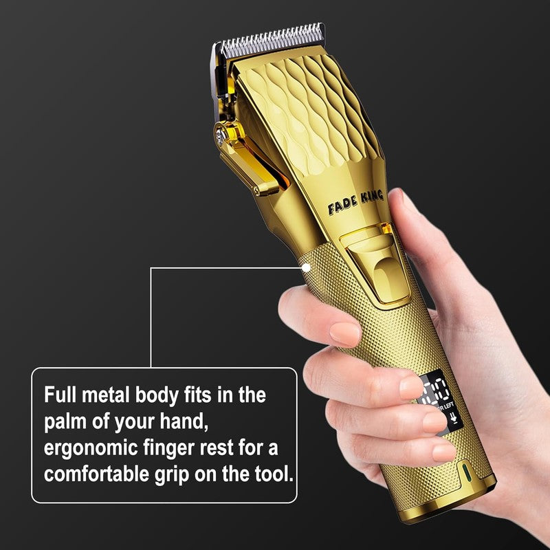 Professional Hair Clippers for Men | Cordless Barber Trimmer with LED & Case4