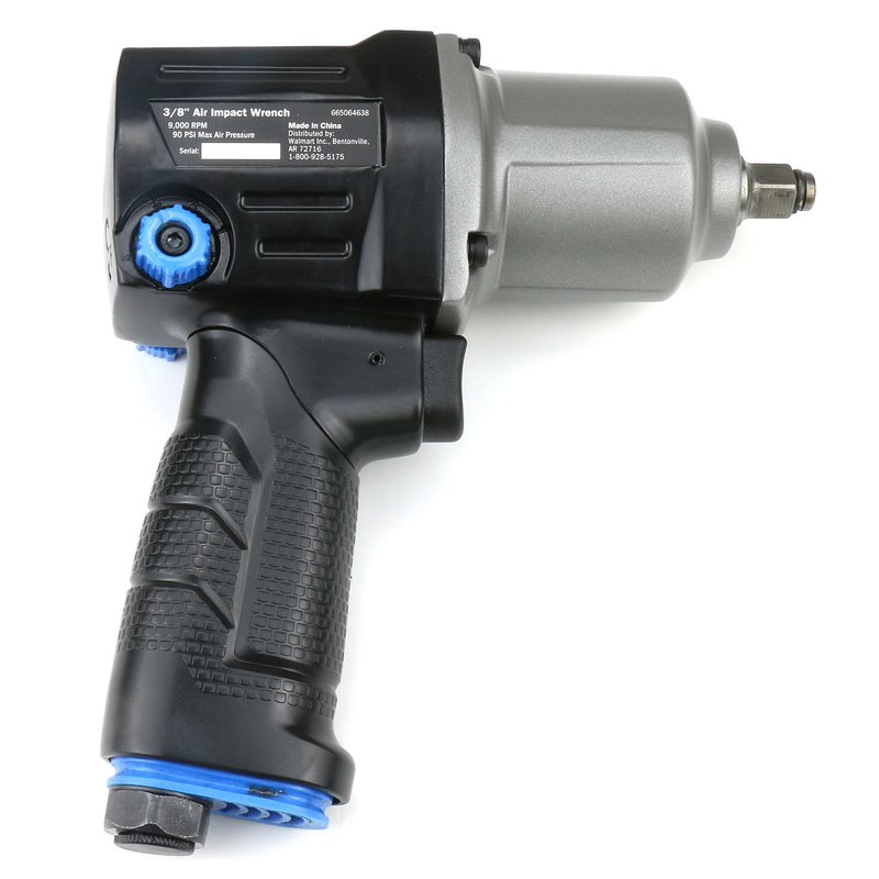 3/8 In. Air Impact Wrench, Twin-Hammer Impact Mechanism, 250 Ft-Lbs of Torque, N2