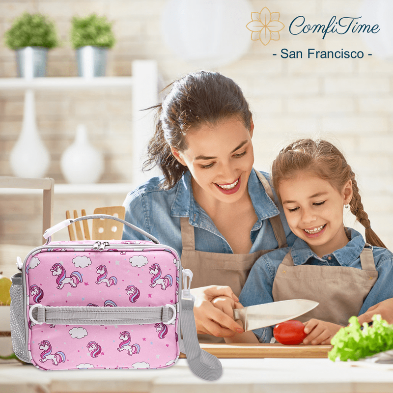 Lunch Bag for Kids – Insulated Lunch Box for Girls and Boys, Cute Reusable Coole4