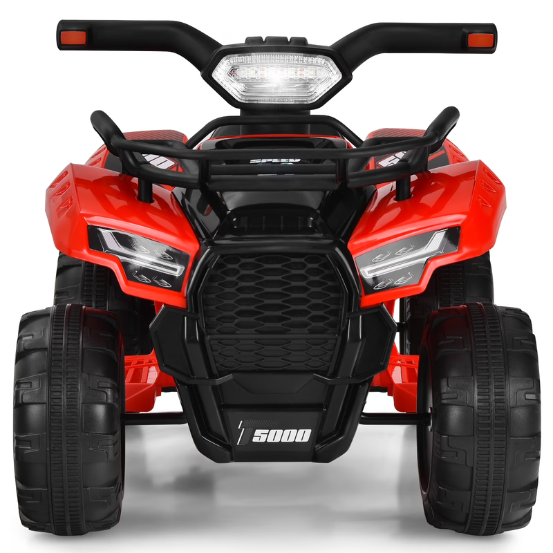 6V Kids ATV Quad Electric Ride on Car Toy Toddler W/Led Light&Mp3 Rose8