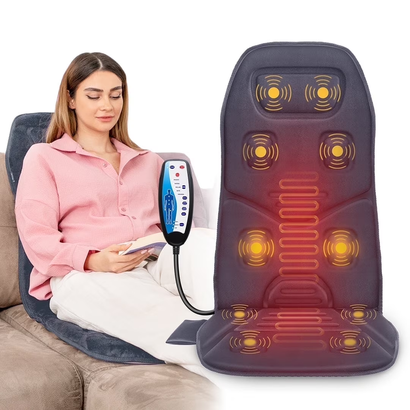 Back Massager with Heat, Massage Seat Cushion for Back Pain Relief, Chair Massag0