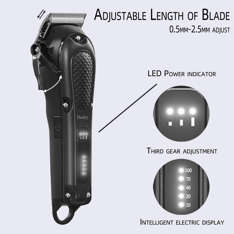 Professional Hair Clippers for Men | Cordless & Corded Barber Grooming Trimmer2