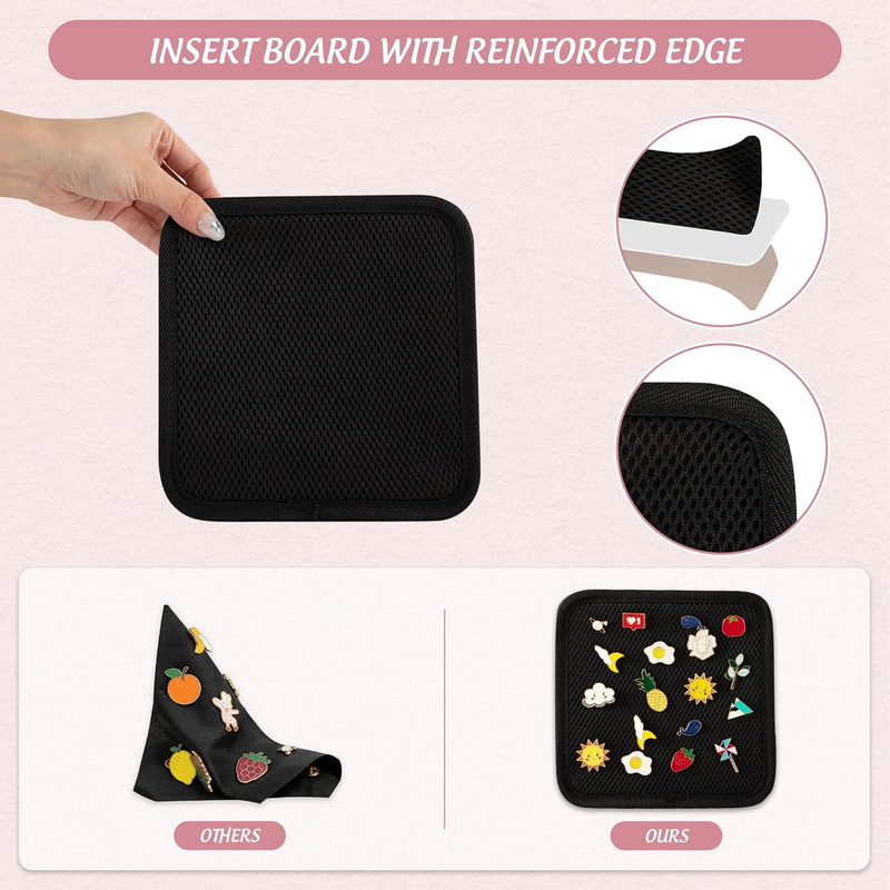 Large Ita Bag with 3 Pockets & 2 Inserts, Kawaii Ita Tote Pin Display Bag for An5