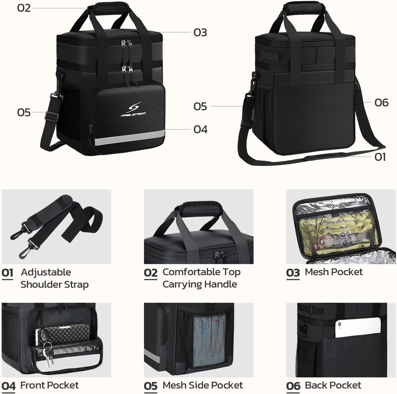 Insulated Lunch Bag Men Women Leakproof Cooler Lunch  Bag Portable Lunch Cooler2