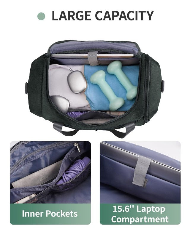 Gym Bag for Men Large Capacity Duffel Bags with Shoe Compartment Tote with Troll6