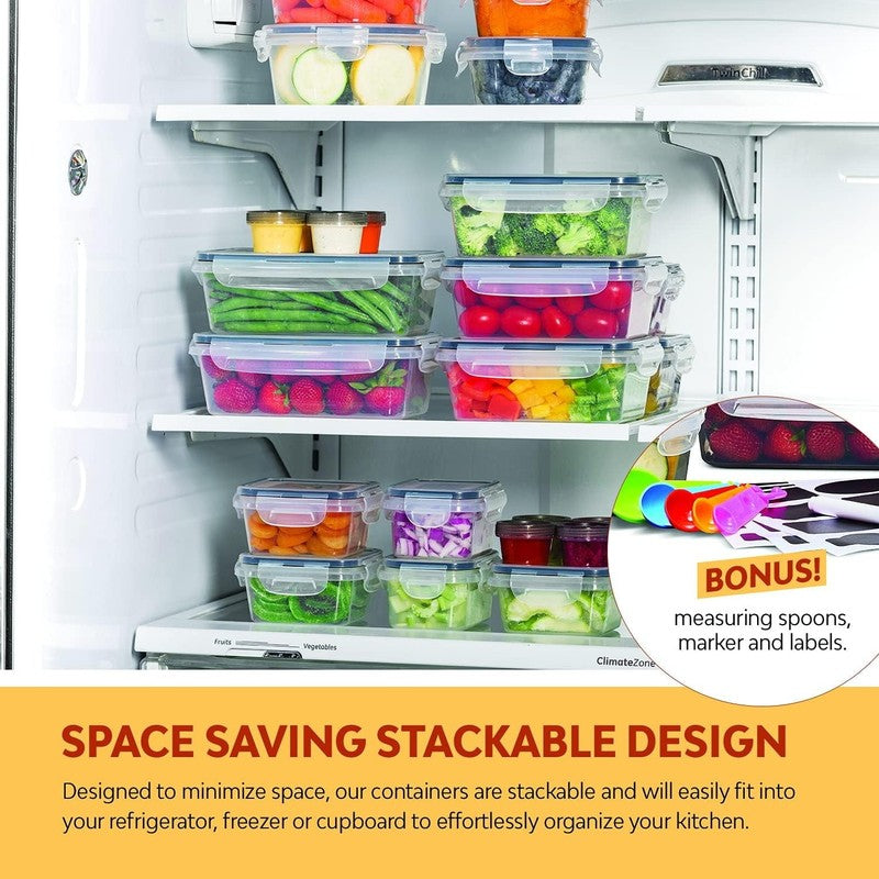 Airtight Food Storage Container Set， Meal Prep Container, Tupperware Sets with L7