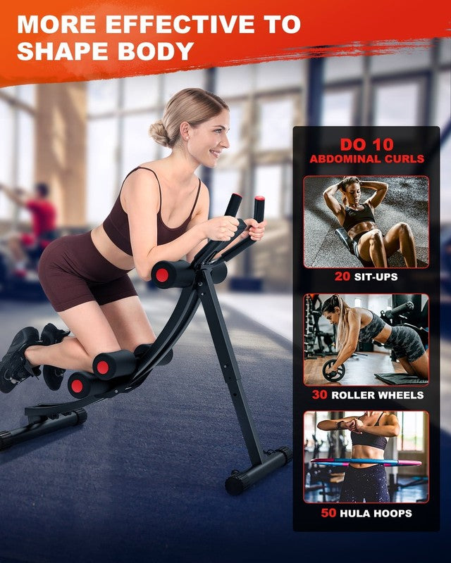 Foldable Ab Machine, Ab Workout Equipment for Home Gym,Core & Abdominal Trainer 4
