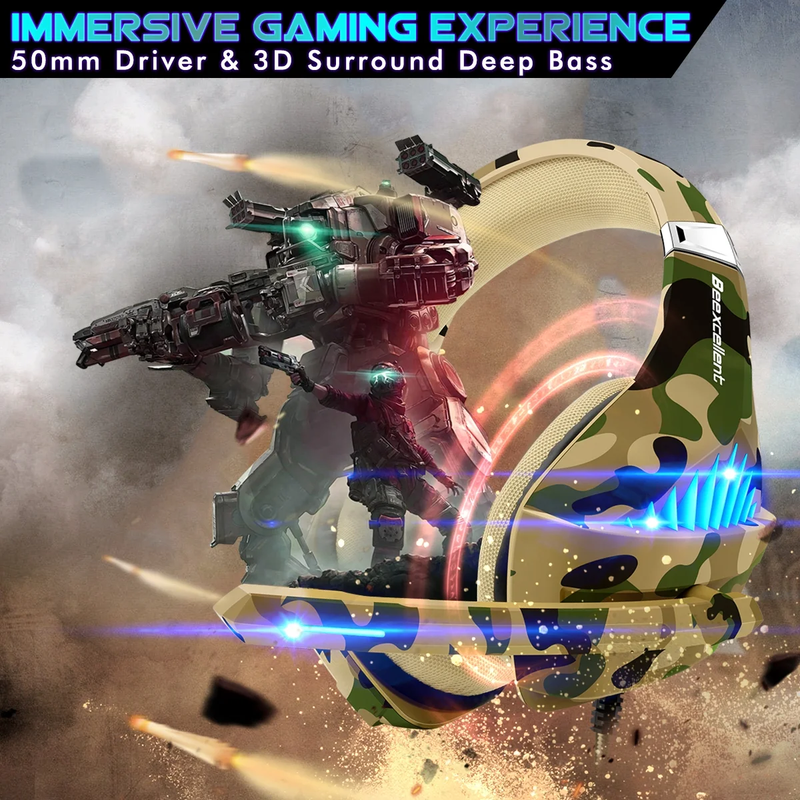 Gaming Headset for PS5 PS4 Xbox One Switch PC Noise Cancelling Stereo6