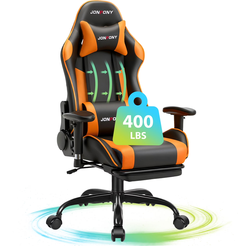 Game Chair,Ergonomically Designed Computer Chair with Headrest and 2D Armrests,W7