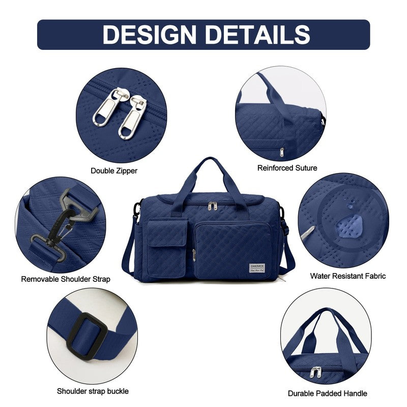 Travel Duffle Bag for Women Large Weekender Bags Carry on Gym Duffel Bag with We4