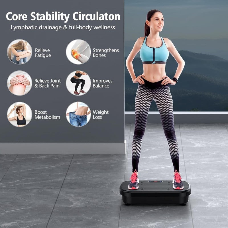 Vibration Plate Exercise Machine 330lbs Whole Body Weight Loss Toning4