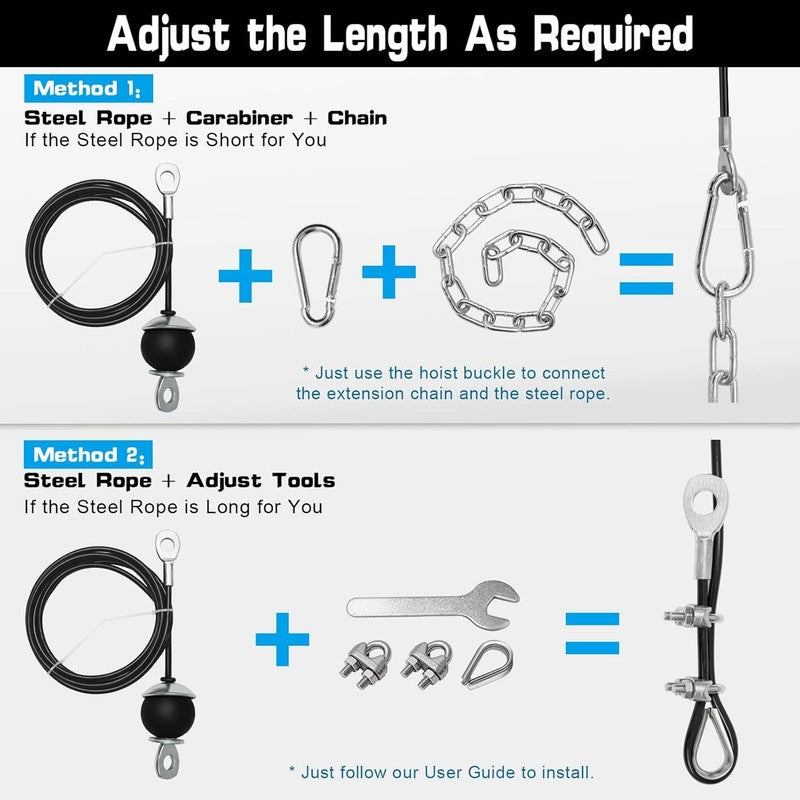 Upgraded Weight Cable Pulley System for Home Gym - LAT, Biceps & Tricep Workouts3