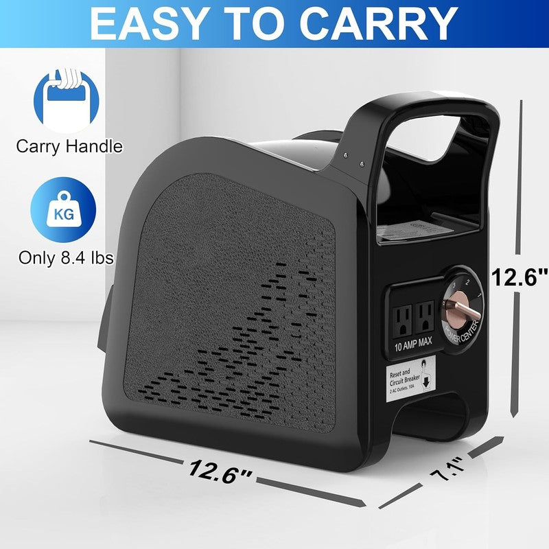 Portable High Velocity Blower Fan 3 Speed Air Mover 185° Utility Floor Fan1