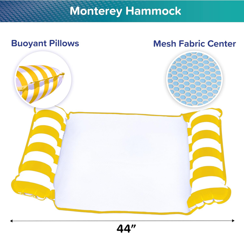 Aqua Original 4-in-1 Pool Hammock Float Inflatable Water Lounger Adult PVC Golde4