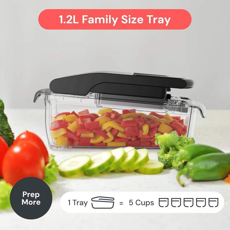 the Original Pro Chopper   Vegetable Chopper and Spiralizer, Food Chopper with C5