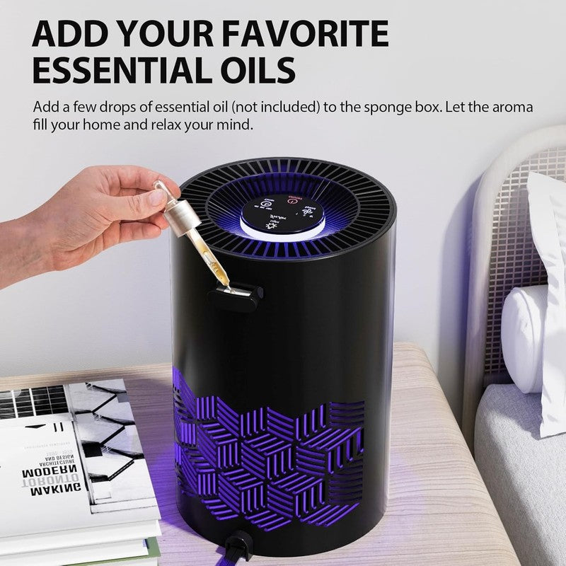 HEPA Air Purifier for Large Rooms, RGB Lights, Dust & Odor Removal4