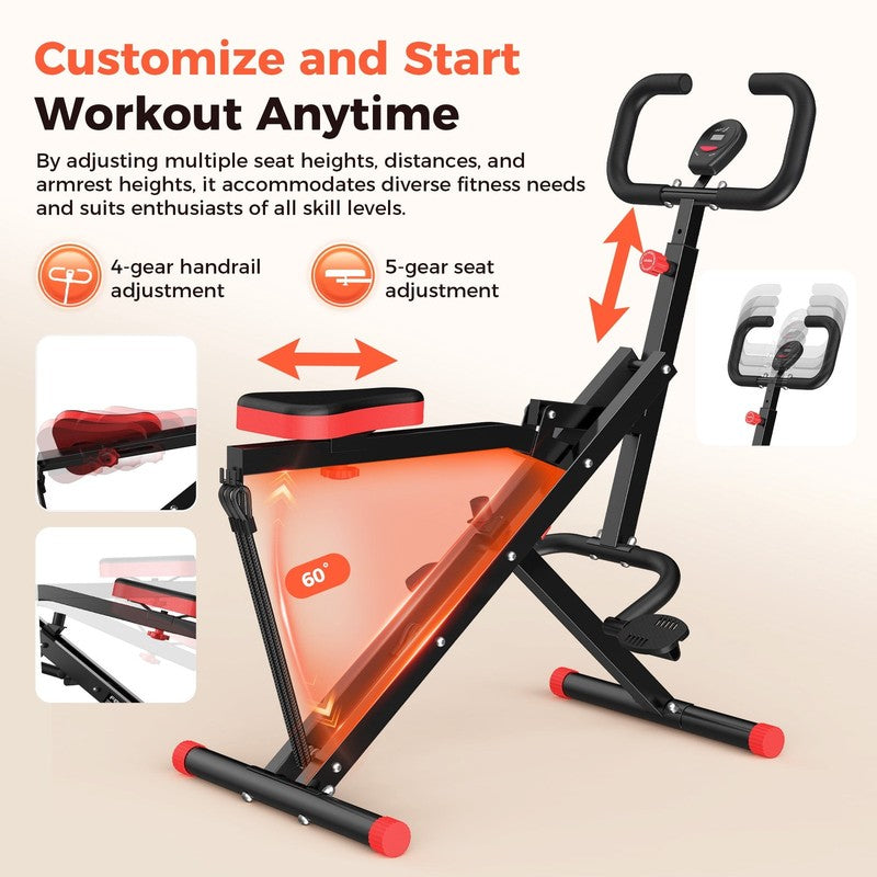 Squat Assist Trainer, 330Lbs Foldable with Adjustable 4 Resistance Bands4